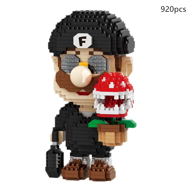 (Super Mario A) Super Mario Nano Block Bros Blocks Kids Educational Cowboy Mini Blocks Mario Building Brick Toys