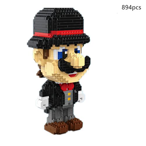 Super Mario Nano Block Bros Blocks Kids Educational Cowboy Mini Blocks Mario Building Brick Toys
