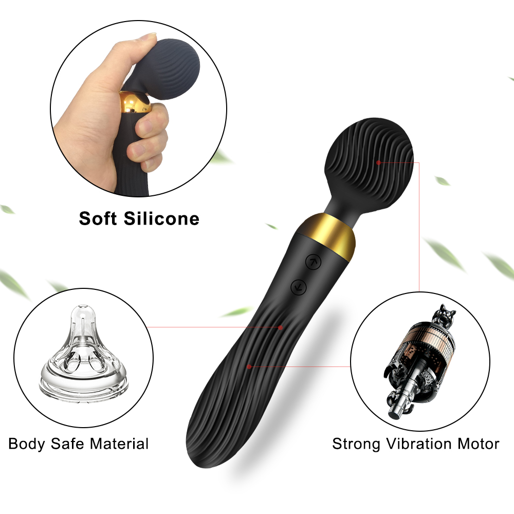 Dildo Vibrator AV Magic Wand G-Spot Massager Sex Toys Masturbator Erotic Stimulator 18 Speeds Powerful for Women Adults Couples Lesbian Clitoris Stimulate