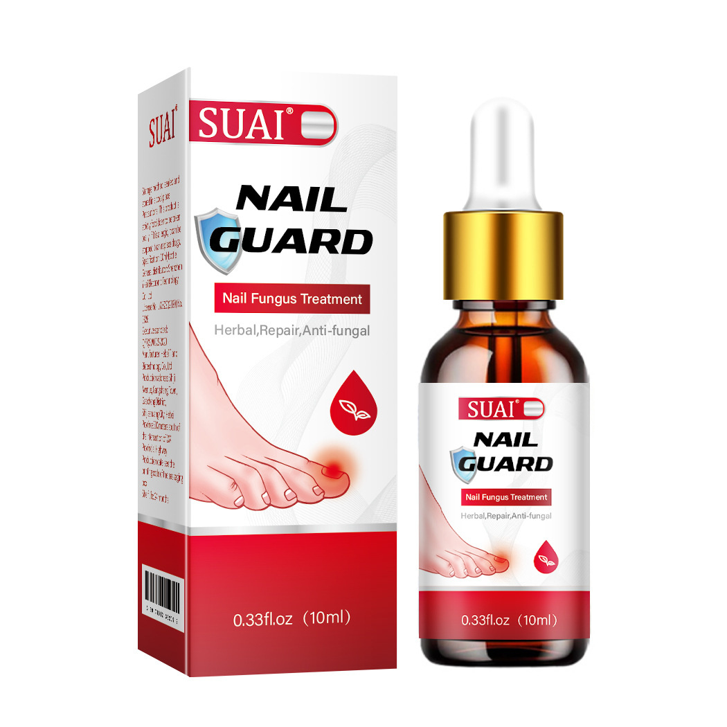 SUAI Nail Cuard Nail Fungal Treatment Herbal Essential Feet Repair Liquid Toe Nail Fungal Removal Anti Infection Paronychia Onychomycosis Tools 10ml