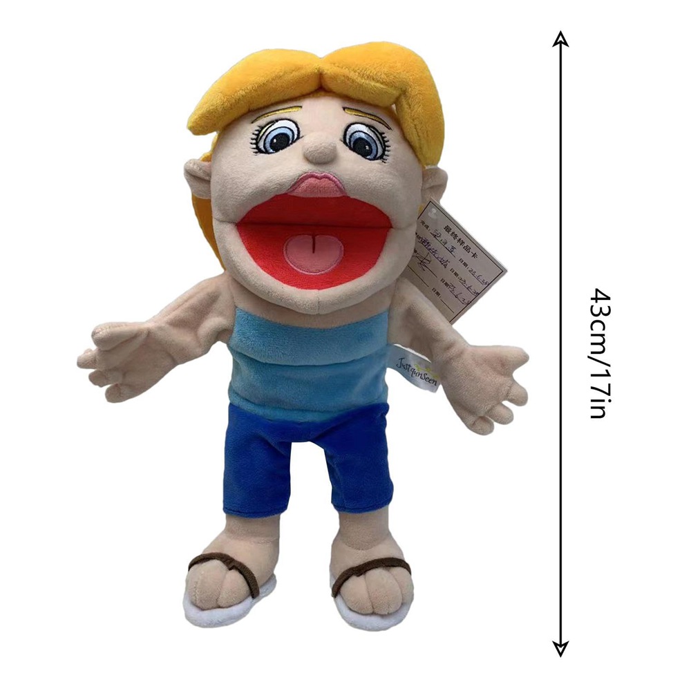 (Style 1) Christmas Gift Jeffy Puppet Jeffys Magical Adventure- Cute Hand Puppet Plush Doll - Jeffy Puppet Soft Plush Toy Hand Puppet - Jeffy Mom Dad Classmate Penelope Puppet Plush Toy - Jeffy Family Puppets For Kids Role Play Family Members
