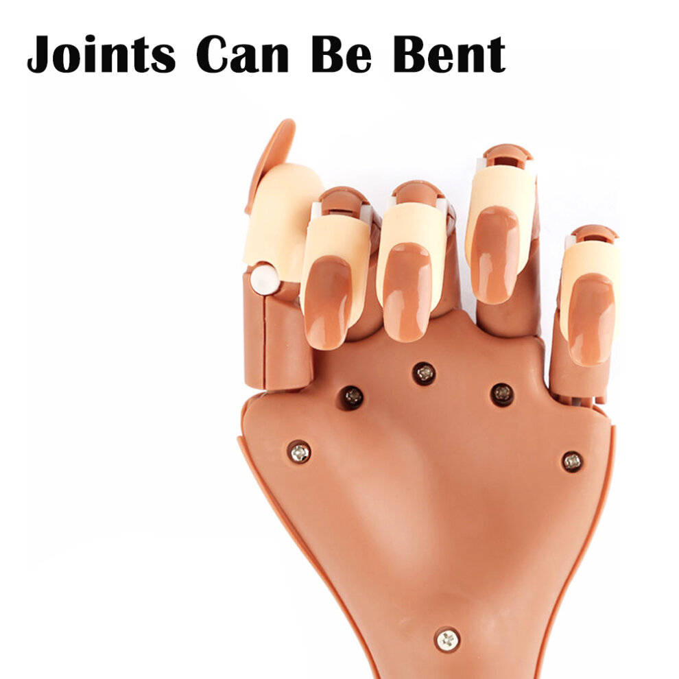 Practice Hand for Acrylic Nails, Flexible Nail Practice Hands Training Kits with 100pcs