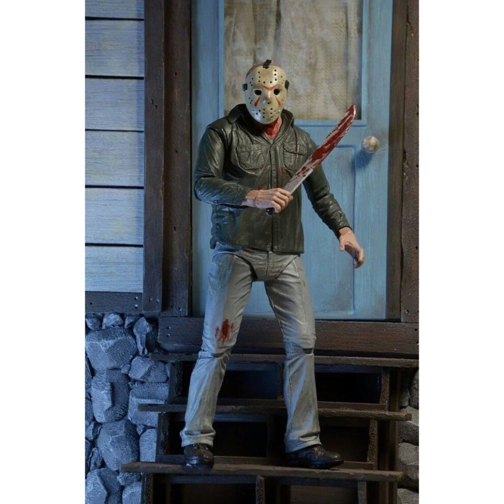 NECA Friday the 13th 3D JASON VOORHEES Ultimate Action Figure Toy Model Multicolor Kids Gift 7 Inches