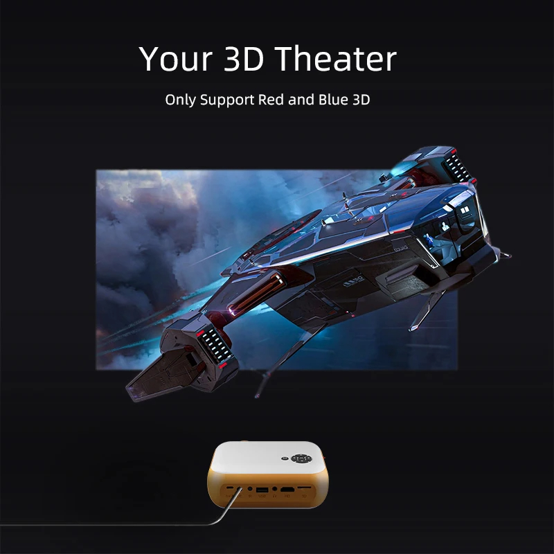 MINI Projector Home Theater Smart TV Box Laser Portable Projectors Cinema Phone LED Video Projector for HD 4k Video