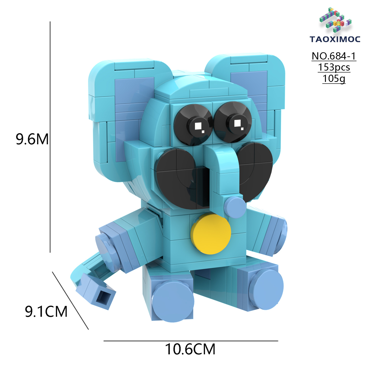 (A) Poppy 3 Smiling Critters Building Block Horror Game Action Figure Model Toys Creative Cute Building Bricks Birthday Gift