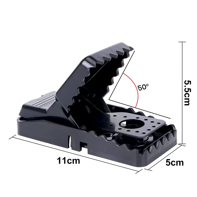 6 Pack Reusable Mouse Trap or Indoors and Outdoors Highly Sensitive Rodent Catcher