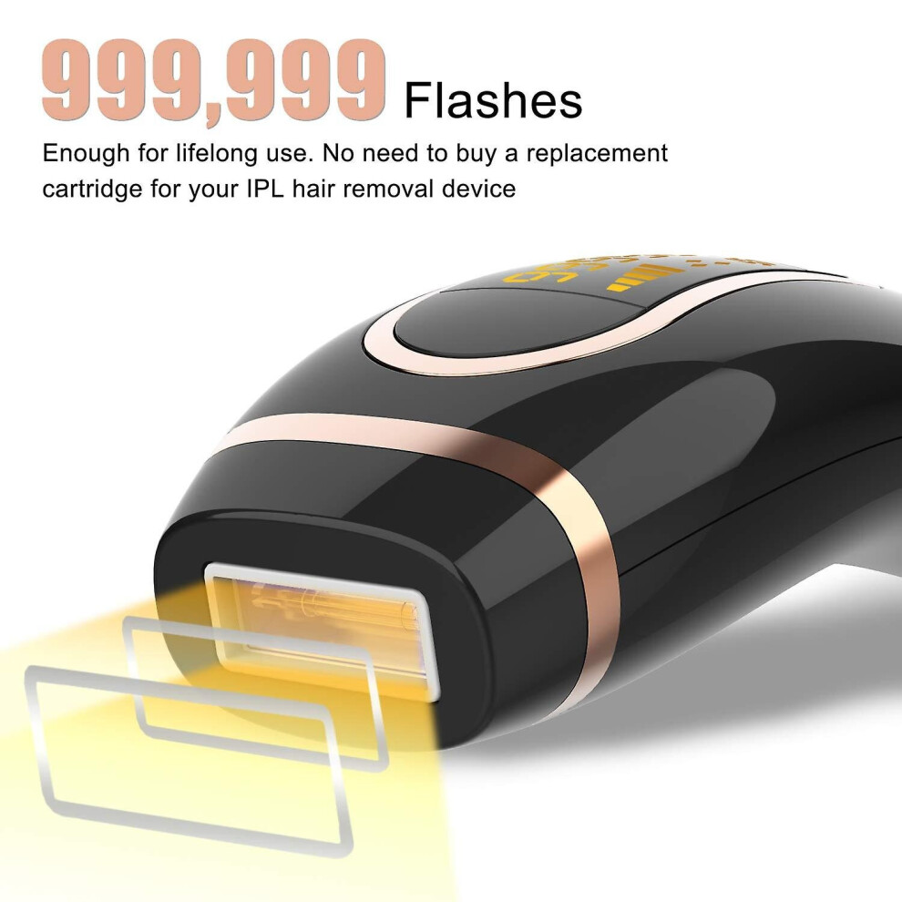 (White) Ipl Hair Removal Permanent Painless Hair Remover Device For Facial Whole Body