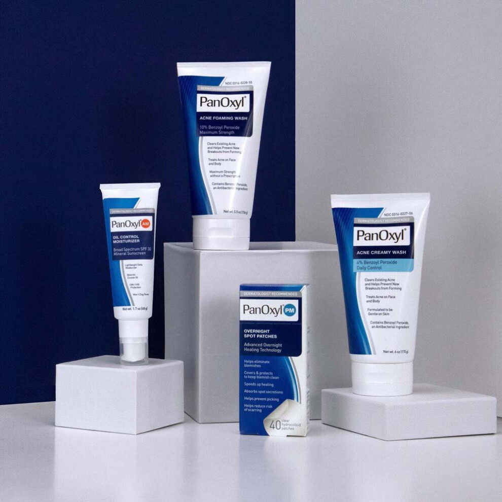 Acne Foaming Wash, Face & Body, 10 Benzoyl Peroxide 156g