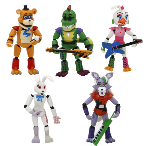 FNAF Five Nights at Freddys Security Breach Action Figure Toy 5Pcs
