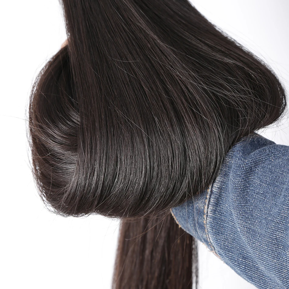 (1PC 12inches) Tissage Straight Hair Bundles Natural Human Woman Hair Brazilian Weave 10A Human Hair Extensions