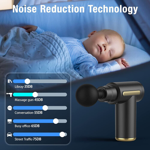 Cordless Massage Gun 6 Speeds Handheld Deep Tissue Muscle Massager