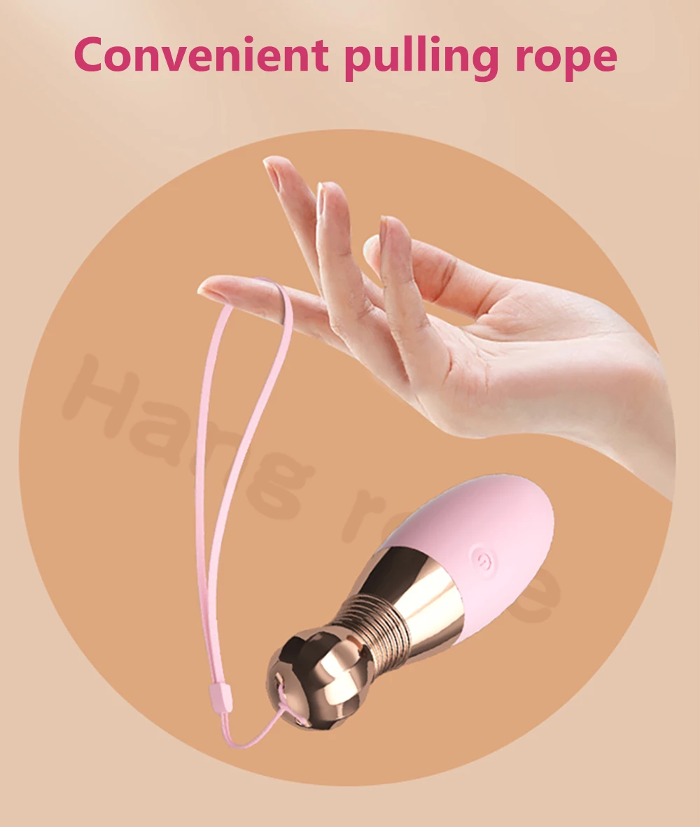 Bullet Vibrator Sex Toy For Women Couples Erotic Products USB Pull Rope Bowling Jump Egg Clitoral Stimulator Vaginal G Spot Massager Adult Games