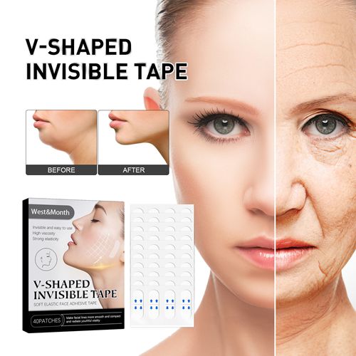 Face Lifting Invisible Tape Waterproof Facial Eye Lift Tapes Bands Makeup Neck Instant for Jowls Double Chin Secret Lifter