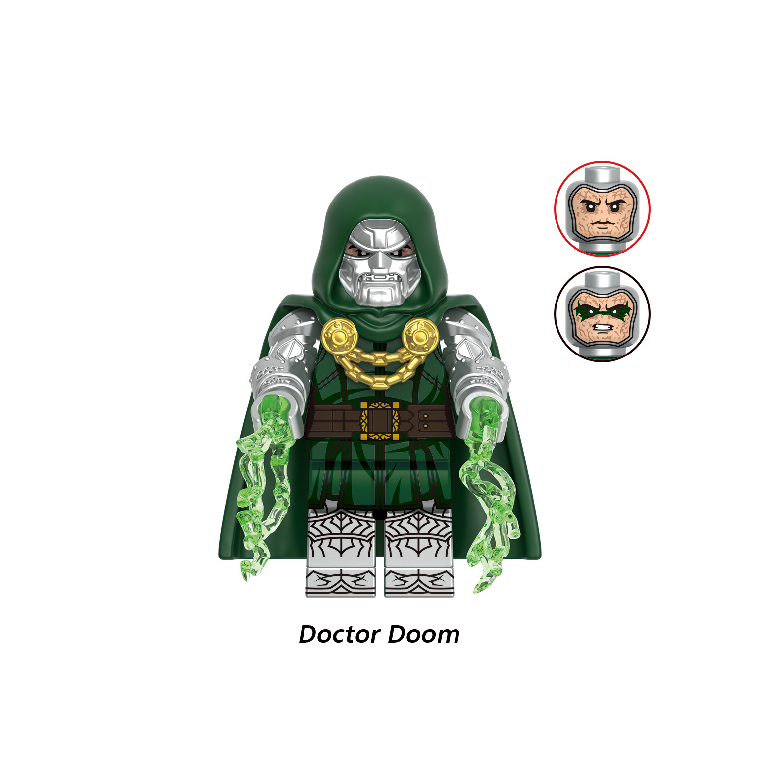 6PCS Marvel Superhero Series Minifigures Doctor Doom Human Torch Building Blocks Collectible Action Figures Set Assemble Your Own Superhero Battle Fit Lego
