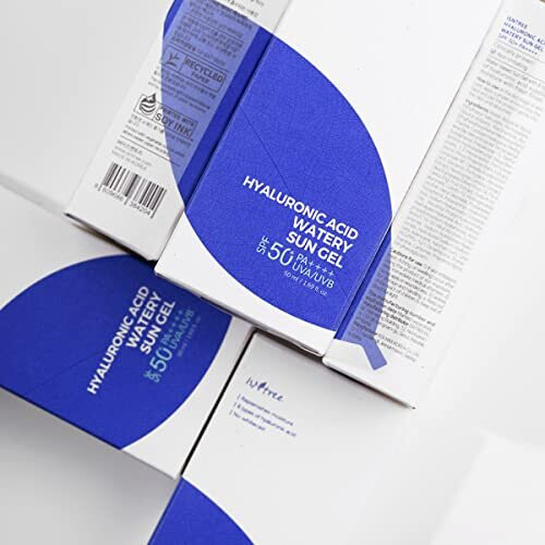 ISNTREE Hyaluronic Acid Watery Sun Gel 50ml 1.69 fl.oz 50+ PA++++ | Replenishes moisture | 8 types of hyaluronic acid | No whitecast
