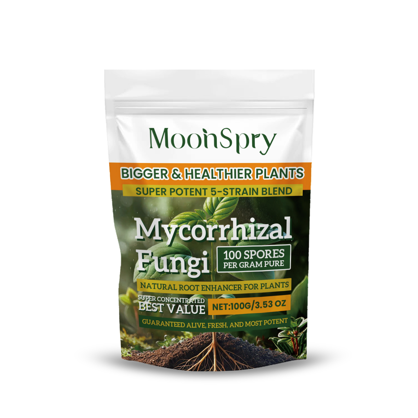Mycorrhizal Fungi Root Enhancer Promotes Plant Growth Boosts Root Health Enhances Nutrient Absorption for Garden Plants ﻿