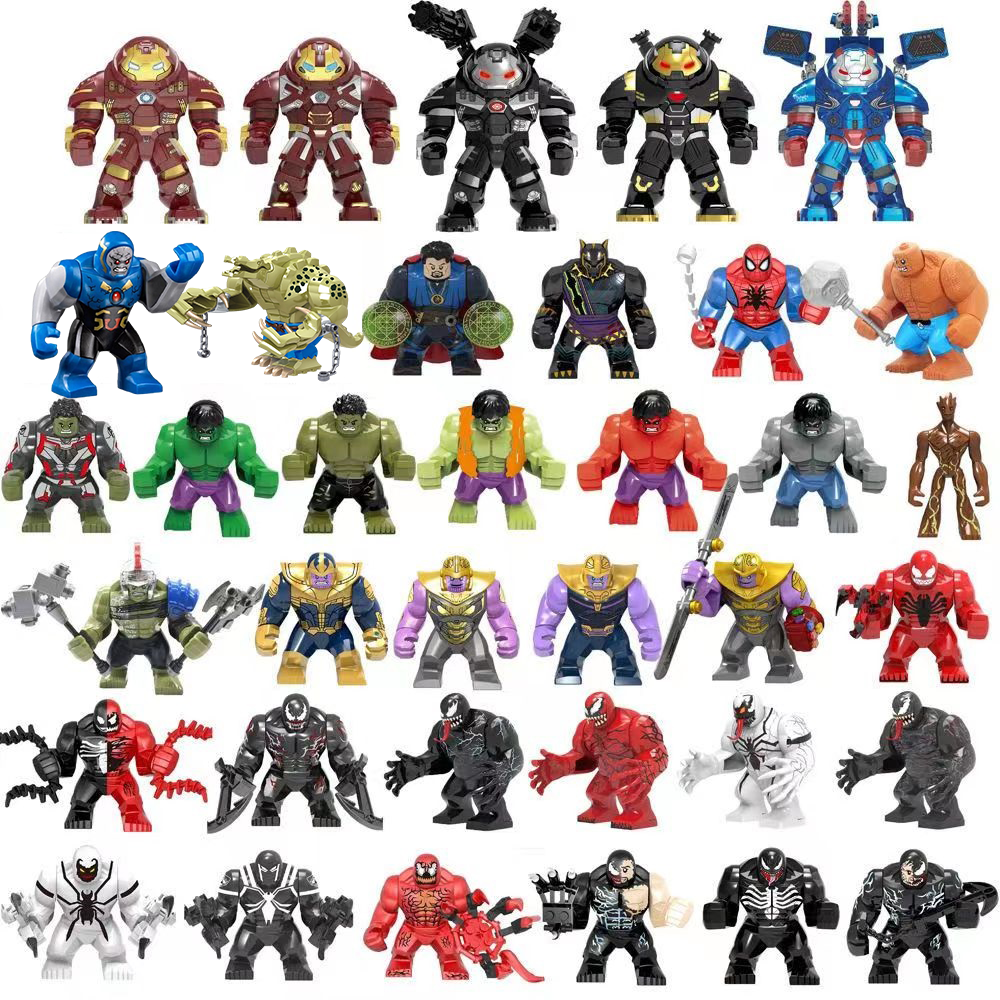 (Style C) Marvel Building Blocks Superhero Anti Hulk Mech Thanos Spider Man City Gift Toy Children Birthday Gift