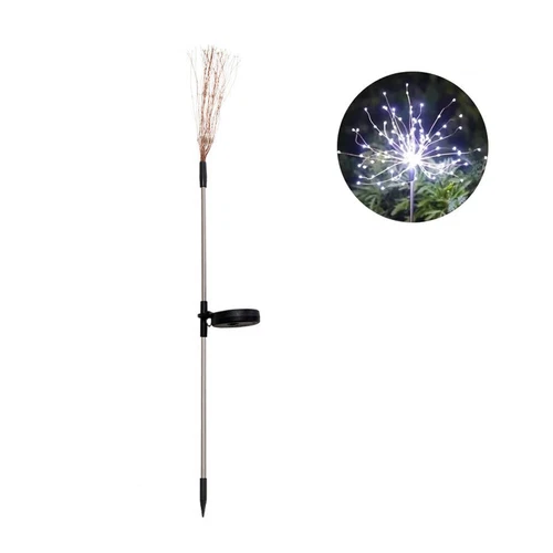 (Multicolor) 200 LED Solar Firework Lights Outdoor Waterproof Garden Path Lawn Decor Lamp
