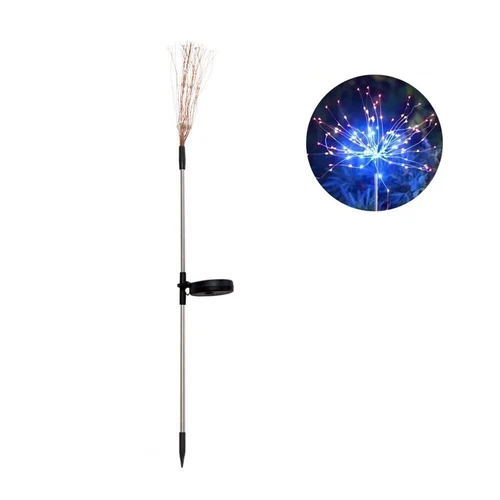 (Multicolor) 200 LED Solar Firework Lights Outdoor Waterproof Garden Path Lawn Decor Lamp