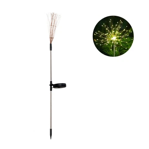 (Multicolor) 200 LED Solar Firework Lights Outdoor Waterproof Garden Path Lawn Decor Lamp