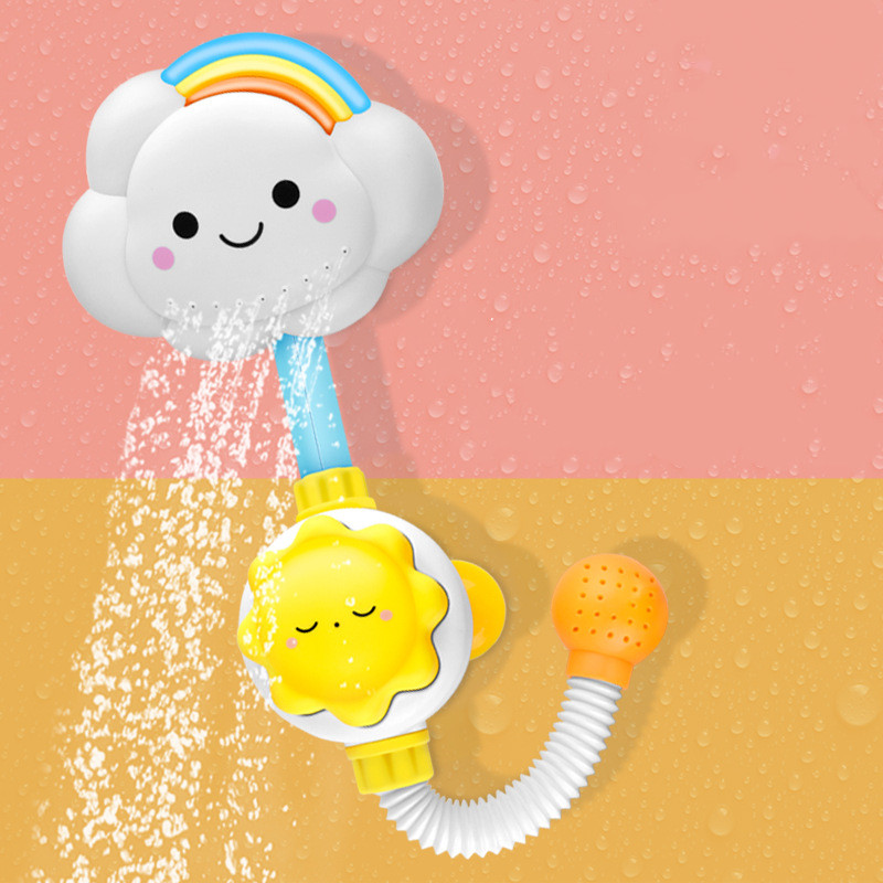 New Bath Toys for Baby Water Game Clouds Model Faucet Shower Water Spray Toy For Children Squirting Sprinkler Bathroom Kids Gift
