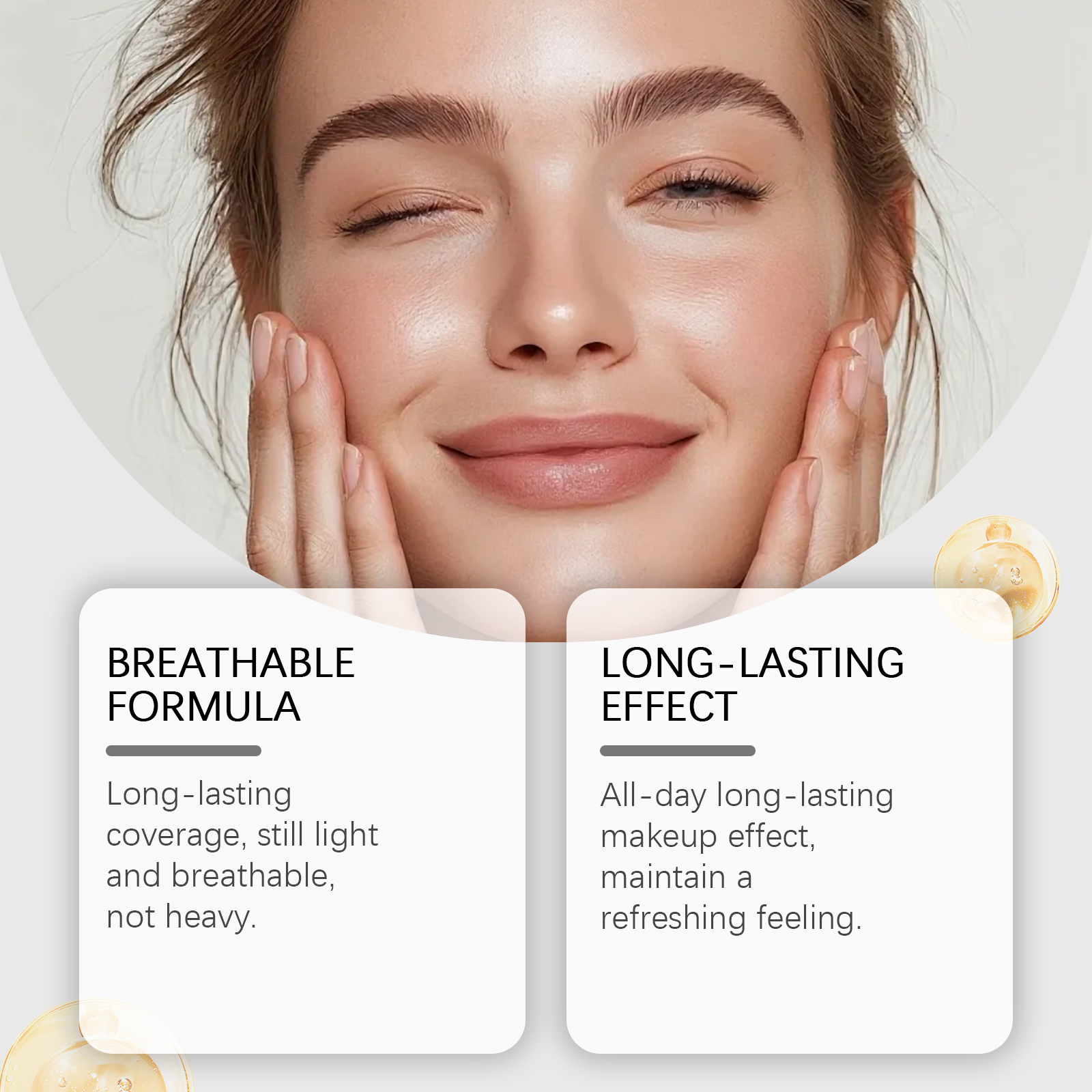 Long Lasting Temperature Changing Liquid Foundation Natural Tone Adapt Skin Light Smooth Fit All Match Atmosphere Base Makeup