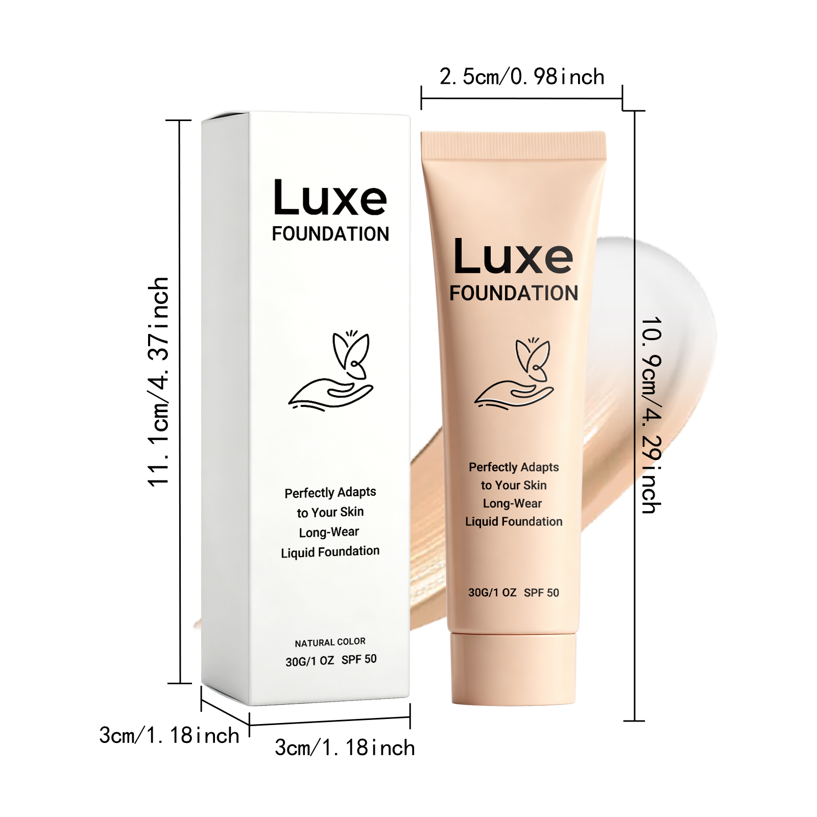 Long Lasting Temperature Changing Liquid Foundation Natural Tone Adapt Skin Light Smooth Fit All Match Atmosphere Base Makeup