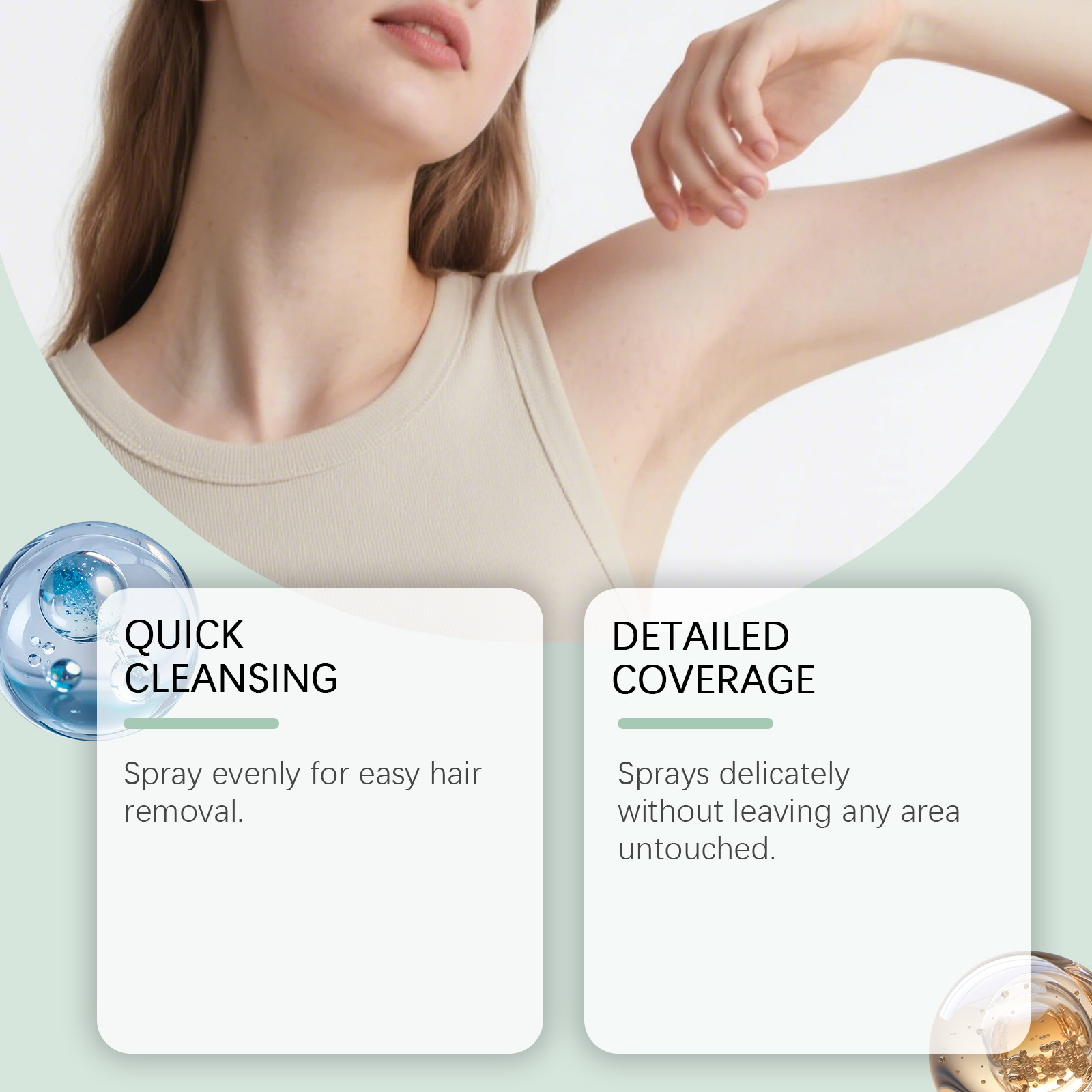Soft Moist Mild Hair Removal Mousse Gentle Clean Body Skin Fresh Clear Hydrate Smooth Depilatory Care