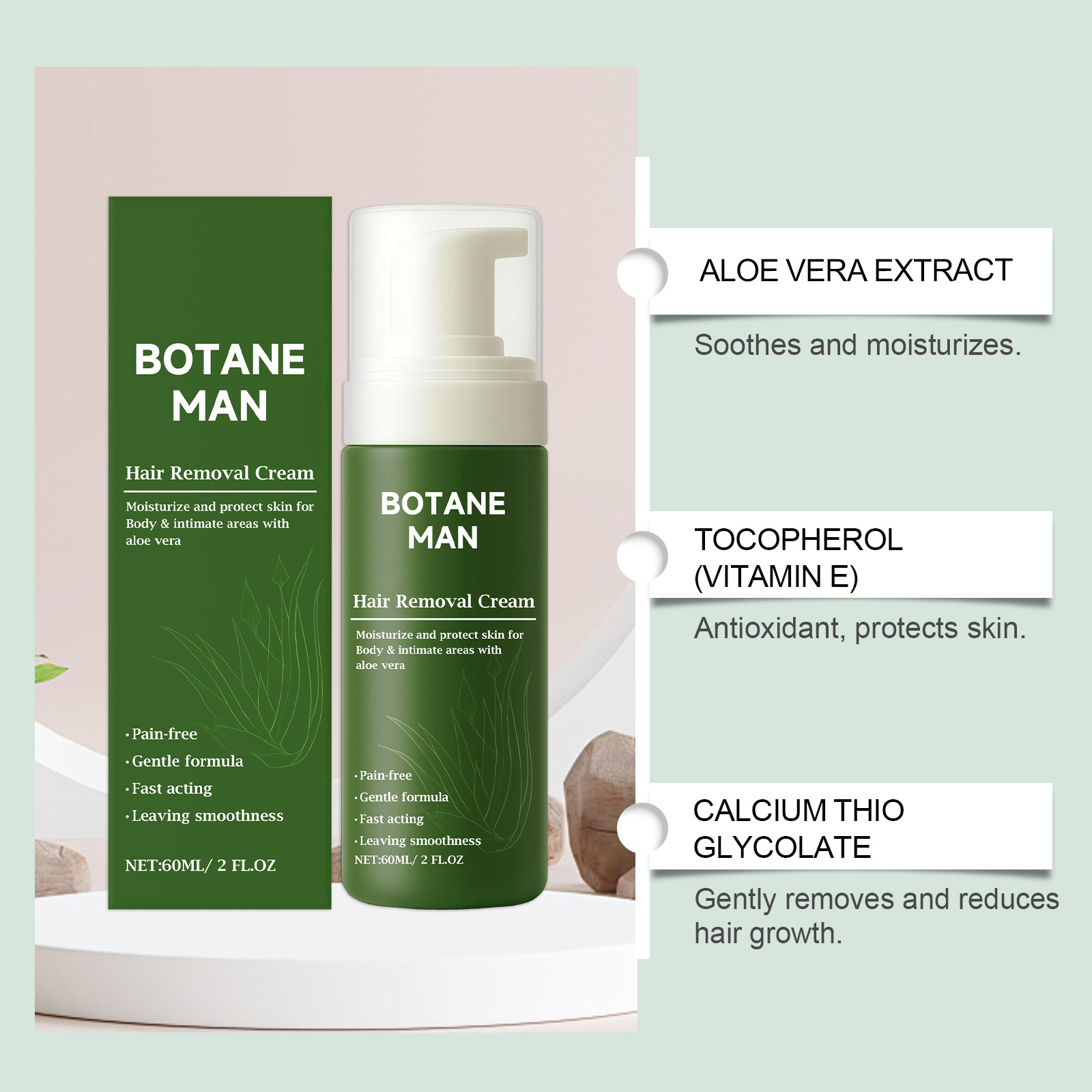 Soft Moist Mild Hair Removal Mousse Gentle Clean Body Skin Fresh Clear Hydrate Smooth Depilatory Care