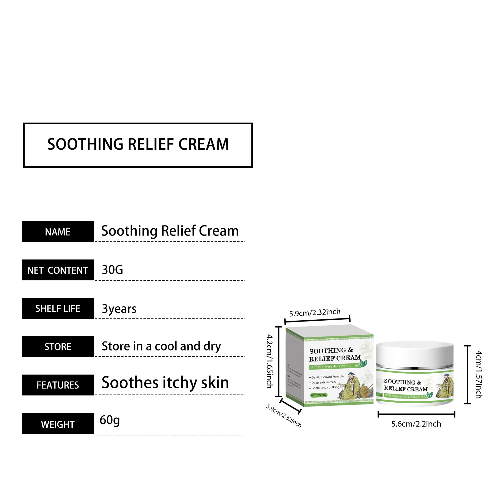 Herbal Skin Care Moisturizing Cream Mild Ingredient Plant Extract Body Skin Hydrating Comfortable Coating Lotion