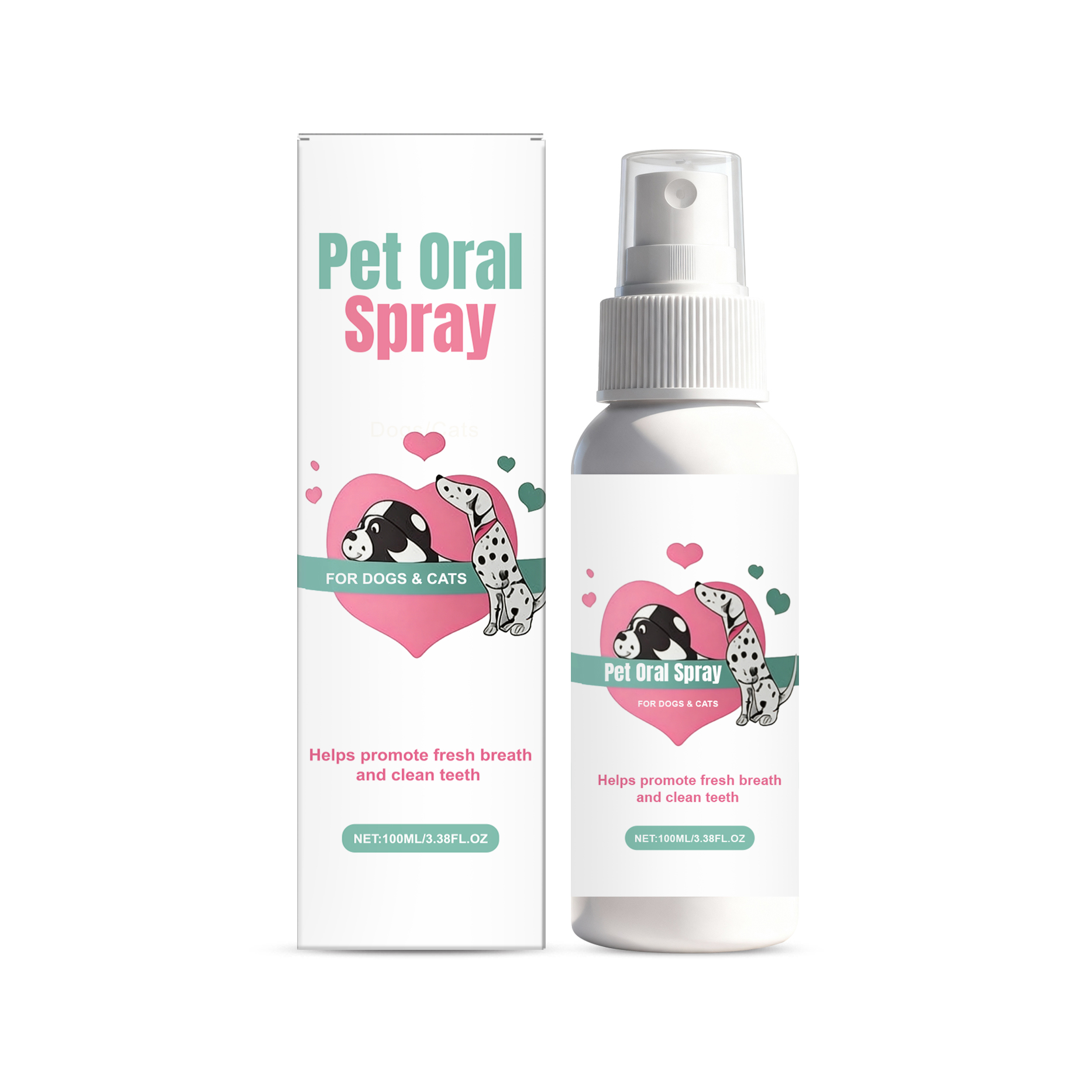 Pet Oral Spray Freshens Breath Removes Plaque Protects Gums Safely Used For Cats And Dogs All Small Domestic Pets