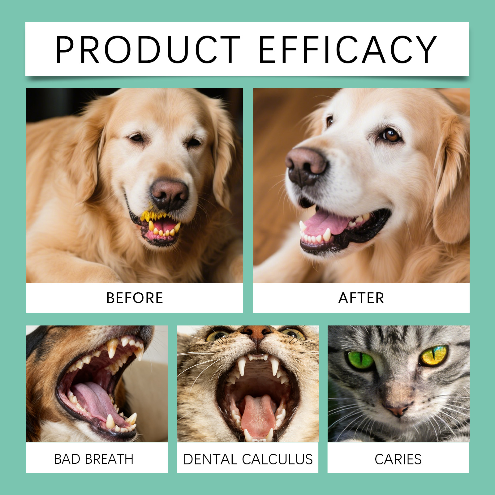 Pet Oral Spray Freshens Breath Removes Plaque Protects Gums Safely Used For Cats And Dogs All Small Domestic Pets