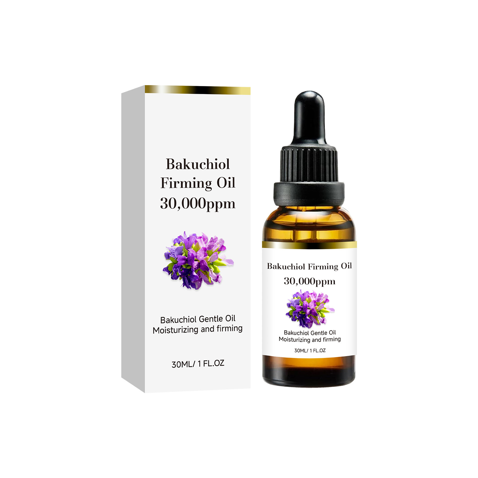 Bakuchiol Moisturizing Softening Essential Oil Mild Nourish Skin Elastic Plump Smooth Fine Lines Light Absorbable Body Use