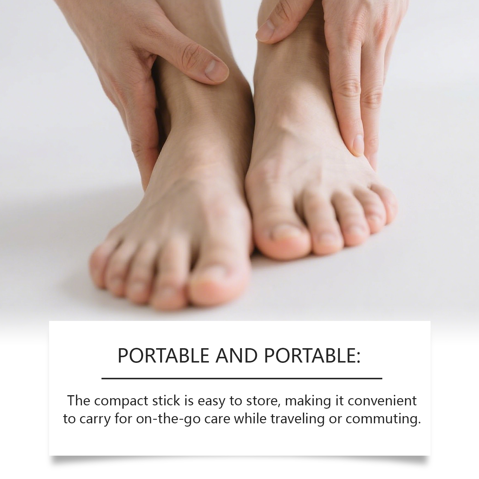 Moisturizing Foot Care Stick Hydrated Non Sticky Humectant Silky Protect Skin Massage Feet Soft Smooth Nourish