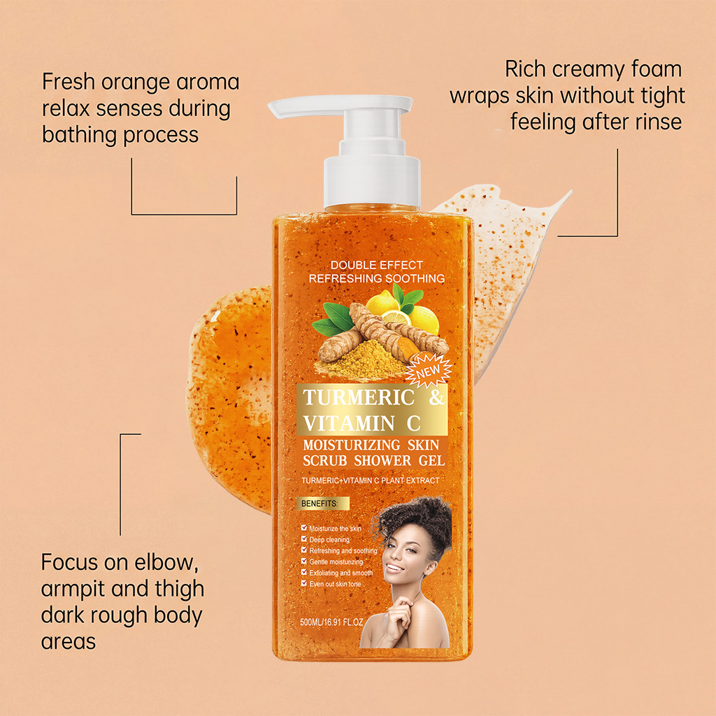 Botanical Dual Effect Body Wash Control Oil Smooth Keratin Even Skin Tone Gentle For Sensitive Oily Skin