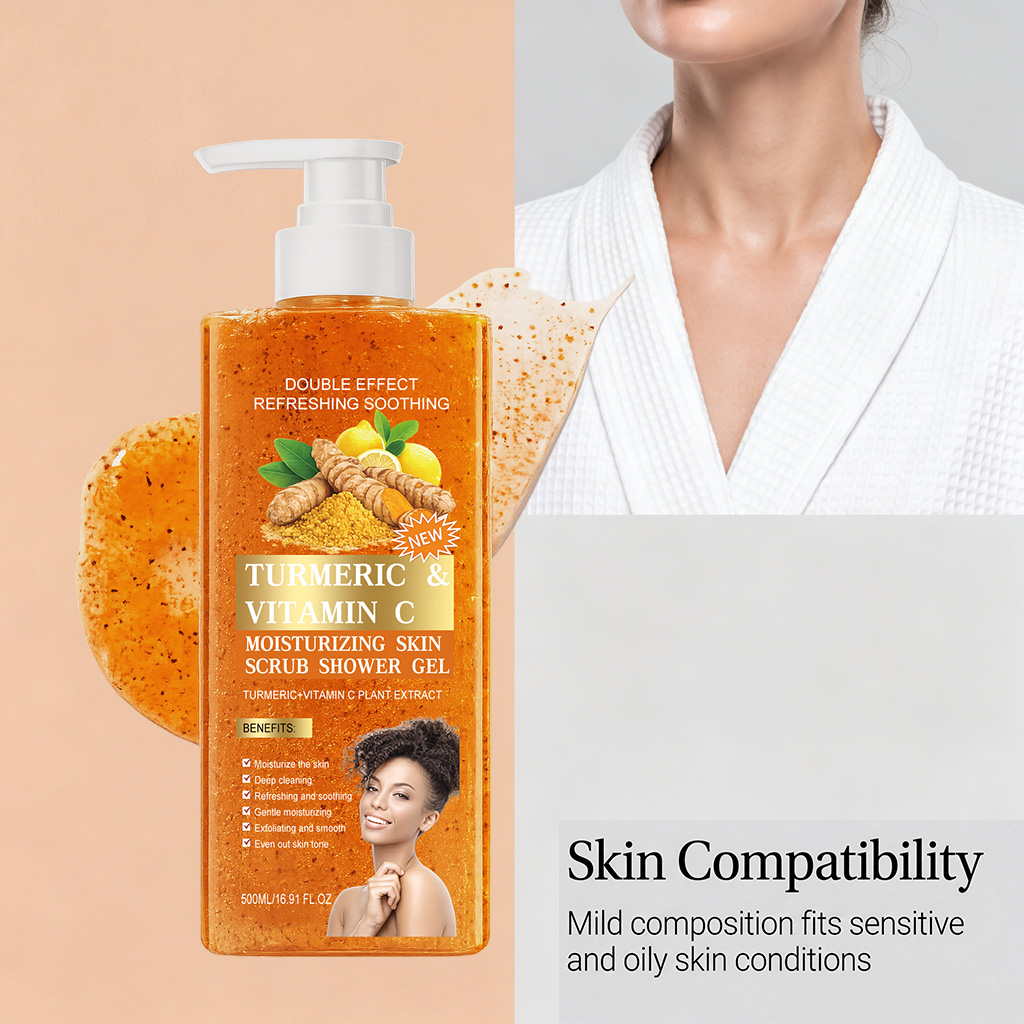 Botanical Dual Effect Body Wash Control Oil Smooth Keratin Even Skin Tone Gentle For Sensitive Oily Skin