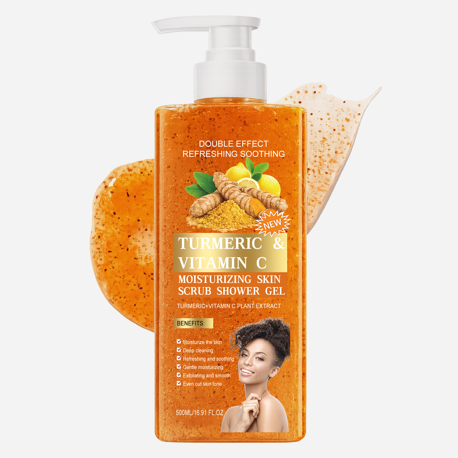 Botanical Dual Effect Body Wash Control Oil Smooth Keratin Even Skin Tone Gentle For Sensitive Oily Skin