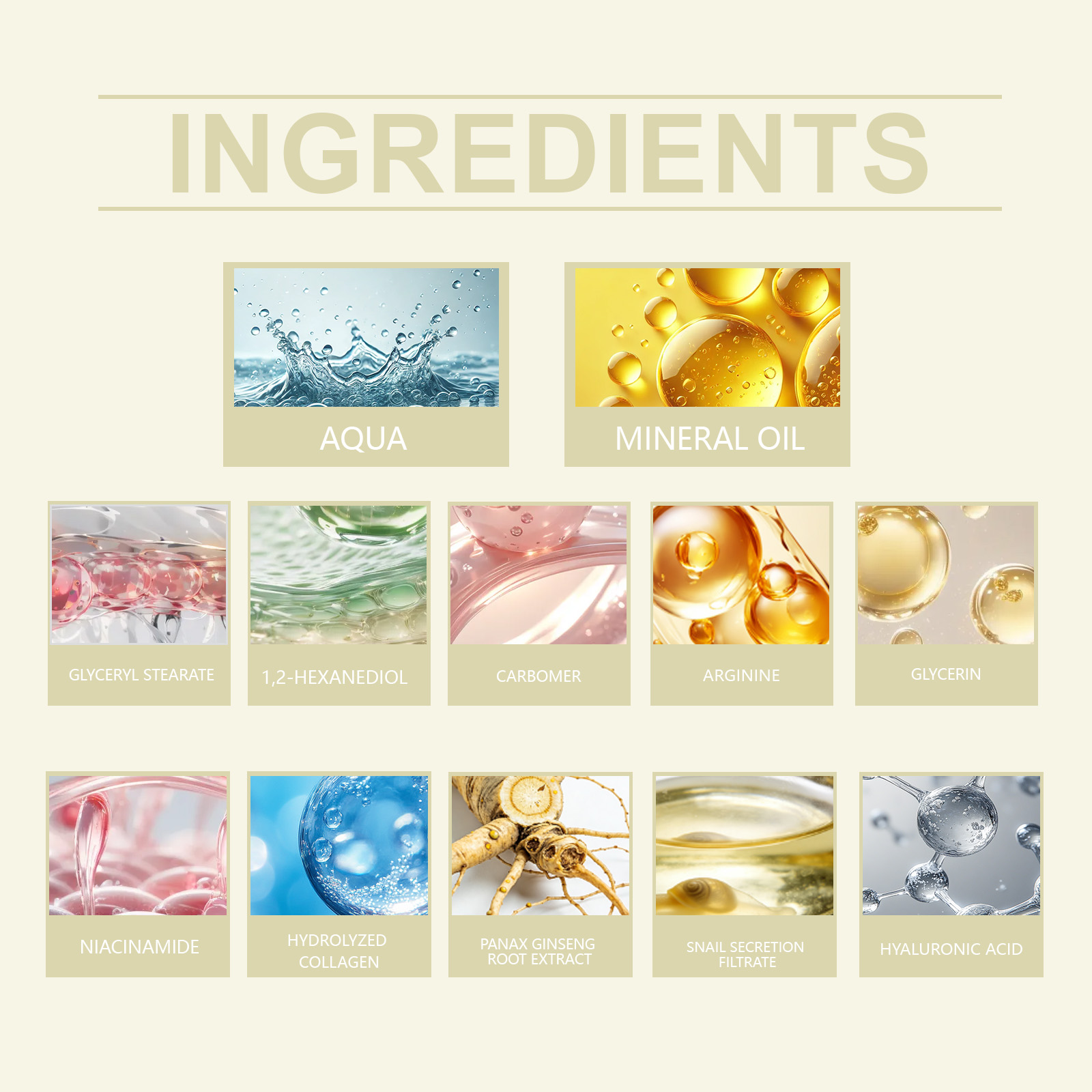 Snail Essence Moisturizing Facial Cream Mild Nourishing Hydrating Soft Skin Care For Face External Apply Lotion