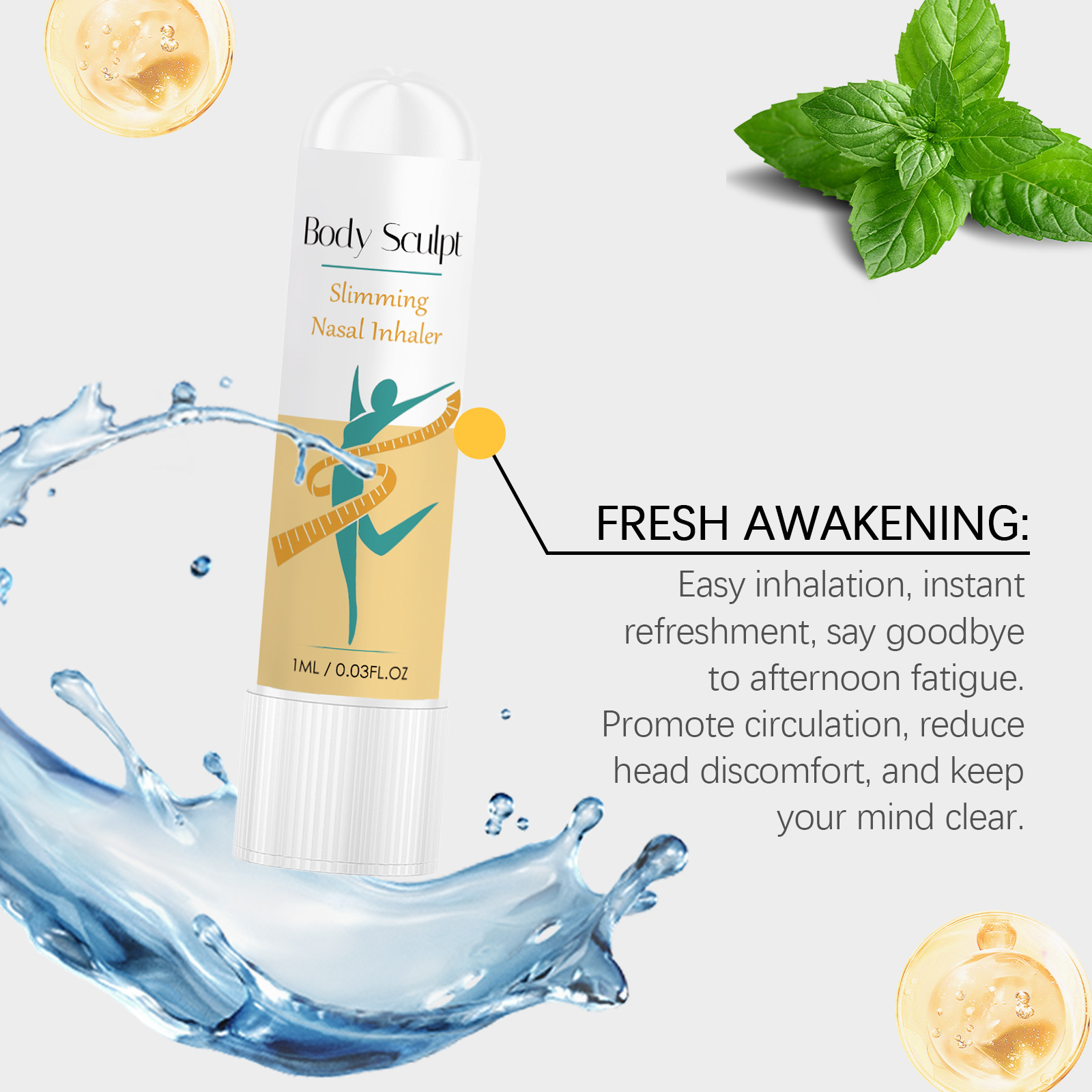Body Care Nasal Inhaler Nurture Skin Contour Lazy Convenient Fresh Comfort Body Shape Manage Nose