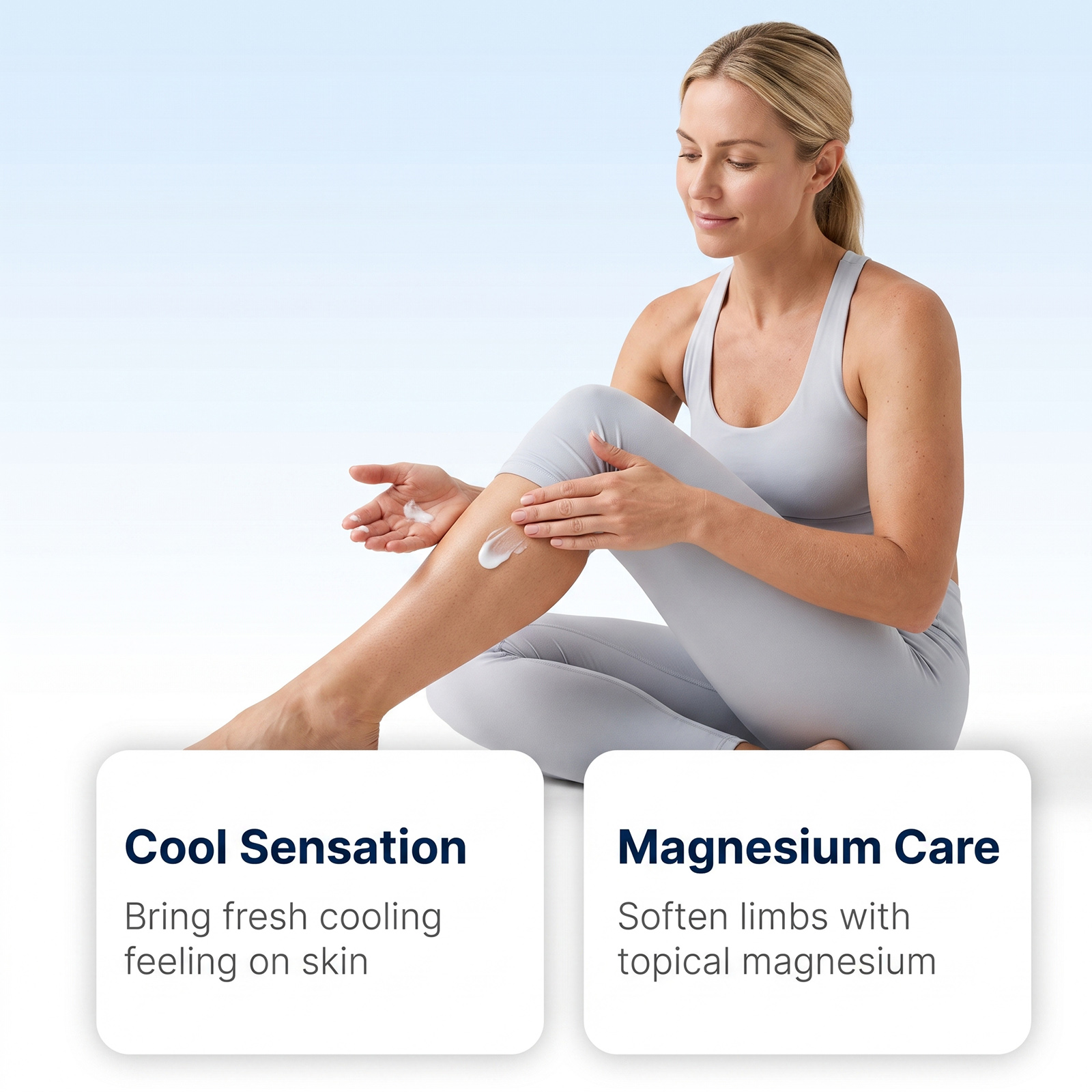 Cool Magnesium Cream Moisturizing Refreshing Comfortable External Smear Care Joint Knee Daily Massage Relax Protect