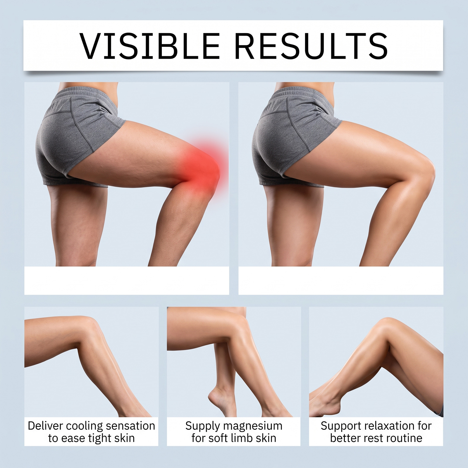 Cool Magnesium Cream Moisturizing Refreshing Comfortable External Smear Care Joint Knee Daily Massage Relax Protect