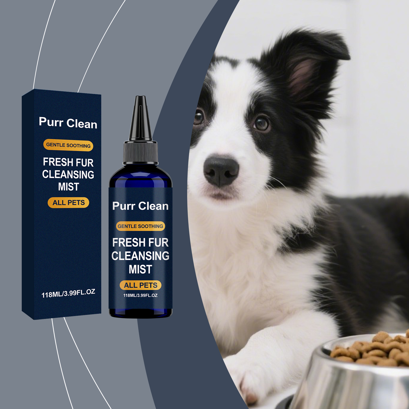 Pet Hair Cleansing Spray Smooth Refreshing Daily Light Fluffy Easy Combing For Cats Dogs
