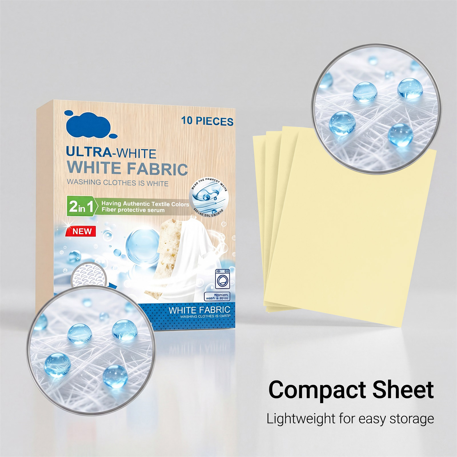 Clothes Whitening Laundry Sheets Anti Color Transfer Yellow Removal Brightening White Garment Restoration Household Fabric Washing