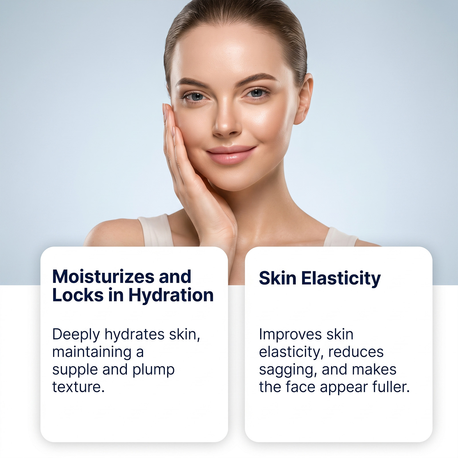 Copper Peptide Moisturizing Cream Mild Formula Light Silky Quick Absorb Deep Care Hydrating Gentle Elastic Skin