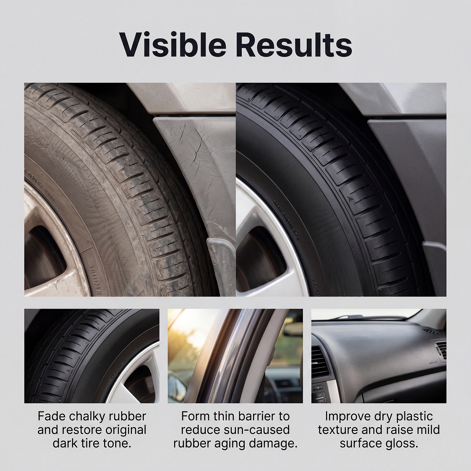 Tire Polishing Cream Daily Auto Care Surface Renew Bright Clean Stain Remove Convenient Maintain Paste Car Tyres