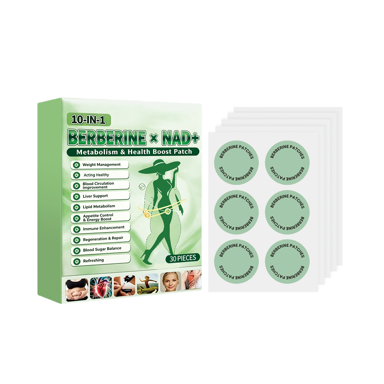 Body Care Patch Ten In One Gentle Skin Care Comfort Light Shape Display Skin Friendly Thin Natural Fit Close