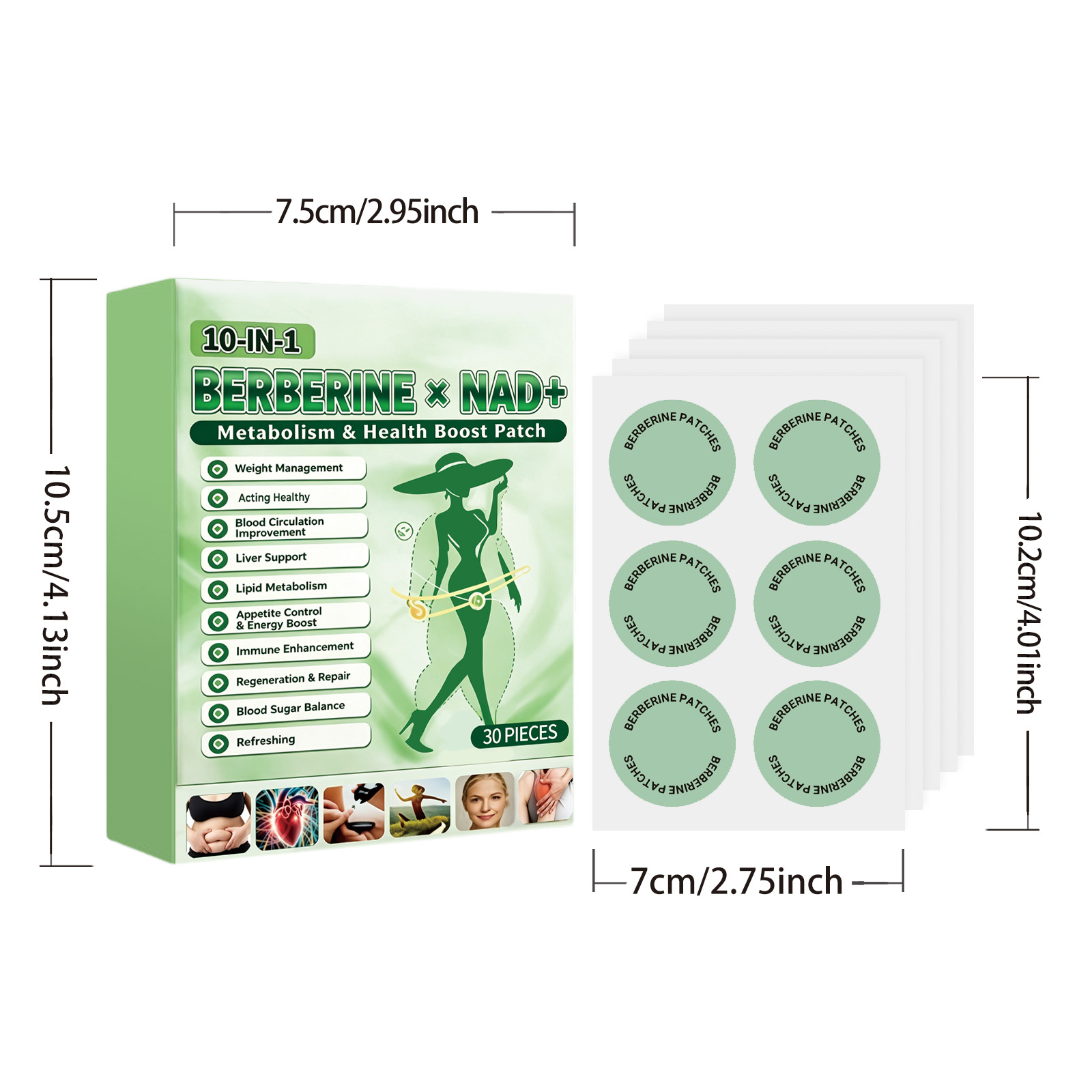 Body Care Patch Ten In One Gentle Skin Care Comfort Light Shape Display Skin Friendly Thin Natural Fit Close