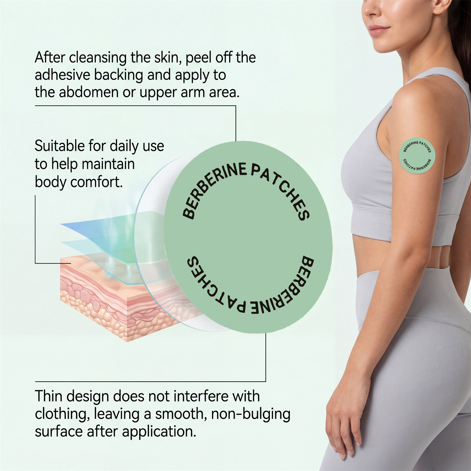 Body Care Patch Ten In One Gentle Skin Care Comfort Light Shape Display Skin Friendly Thin Natural Fit Close