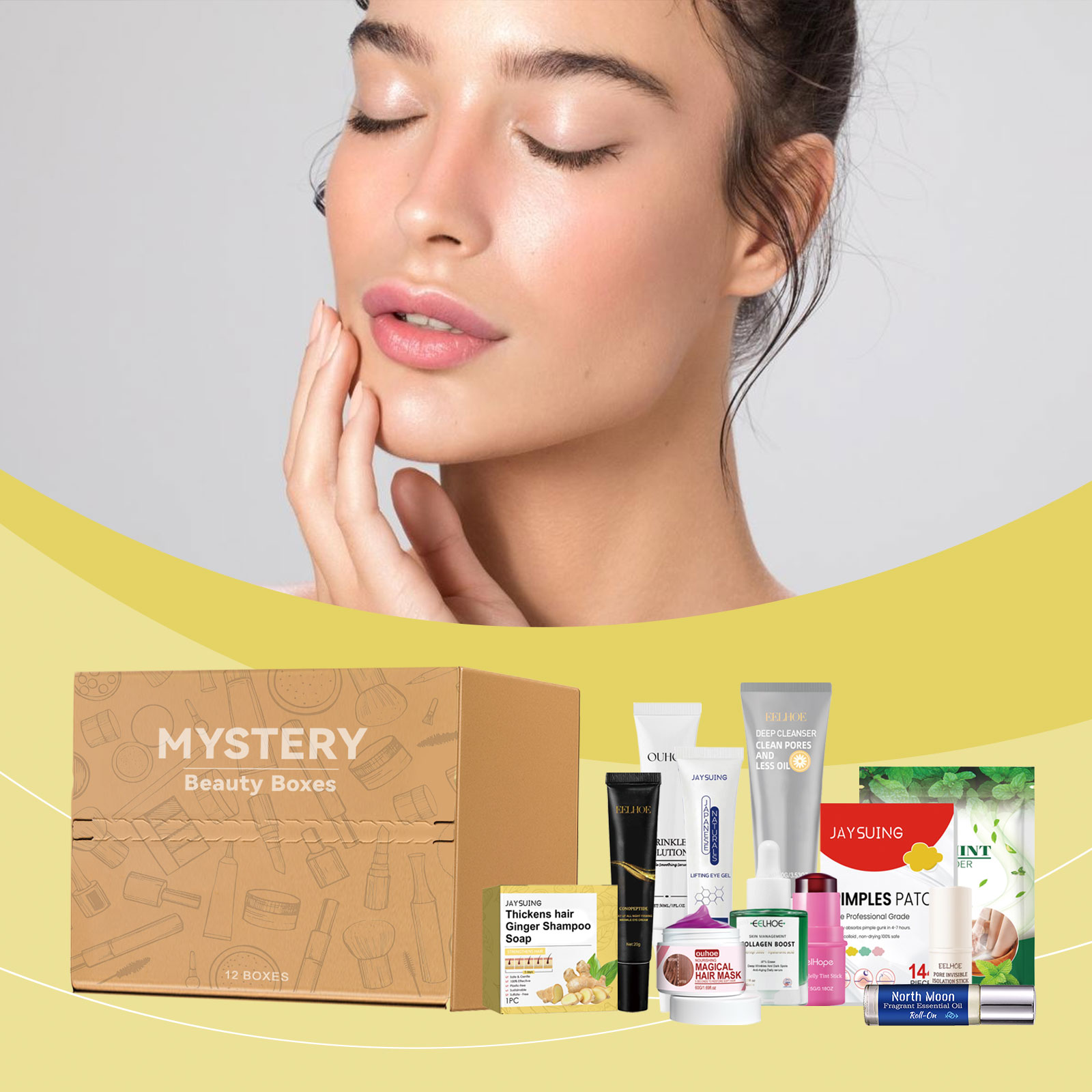 Mysterious Beauty Gift Box Moisturizing Brightening Hydrating Skin Diverse Matching Gifting Portable Makeup Skincare Blind Box