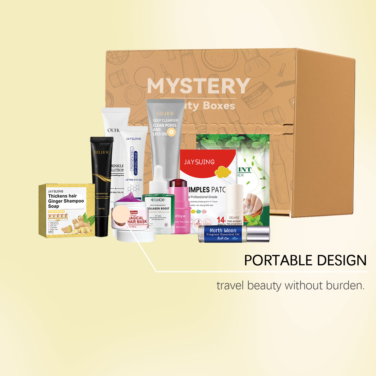 Mysterious Beauty Gift Box Moisturizing Brightening Hydrating Skin Diverse Matching Gifting Portable Makeup Skincare Blind Box